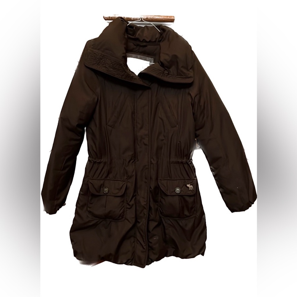 ABERCROMBIE & FITCH LONG DOWN COAT!!  HARDLY WORN!!